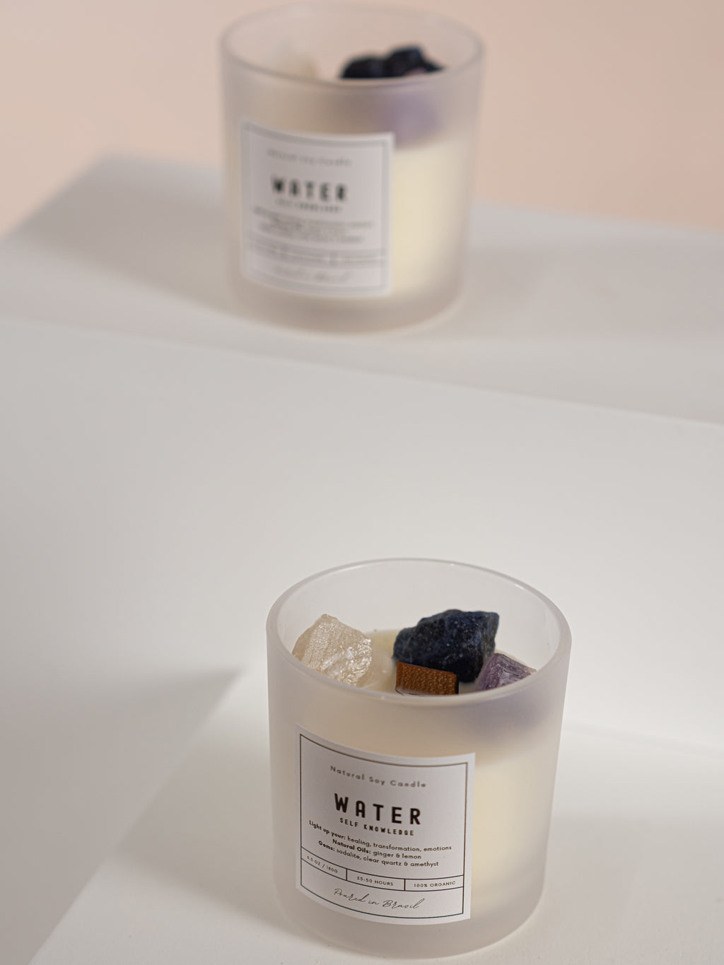 Crystal Soywax 4 Elements Candle - Water