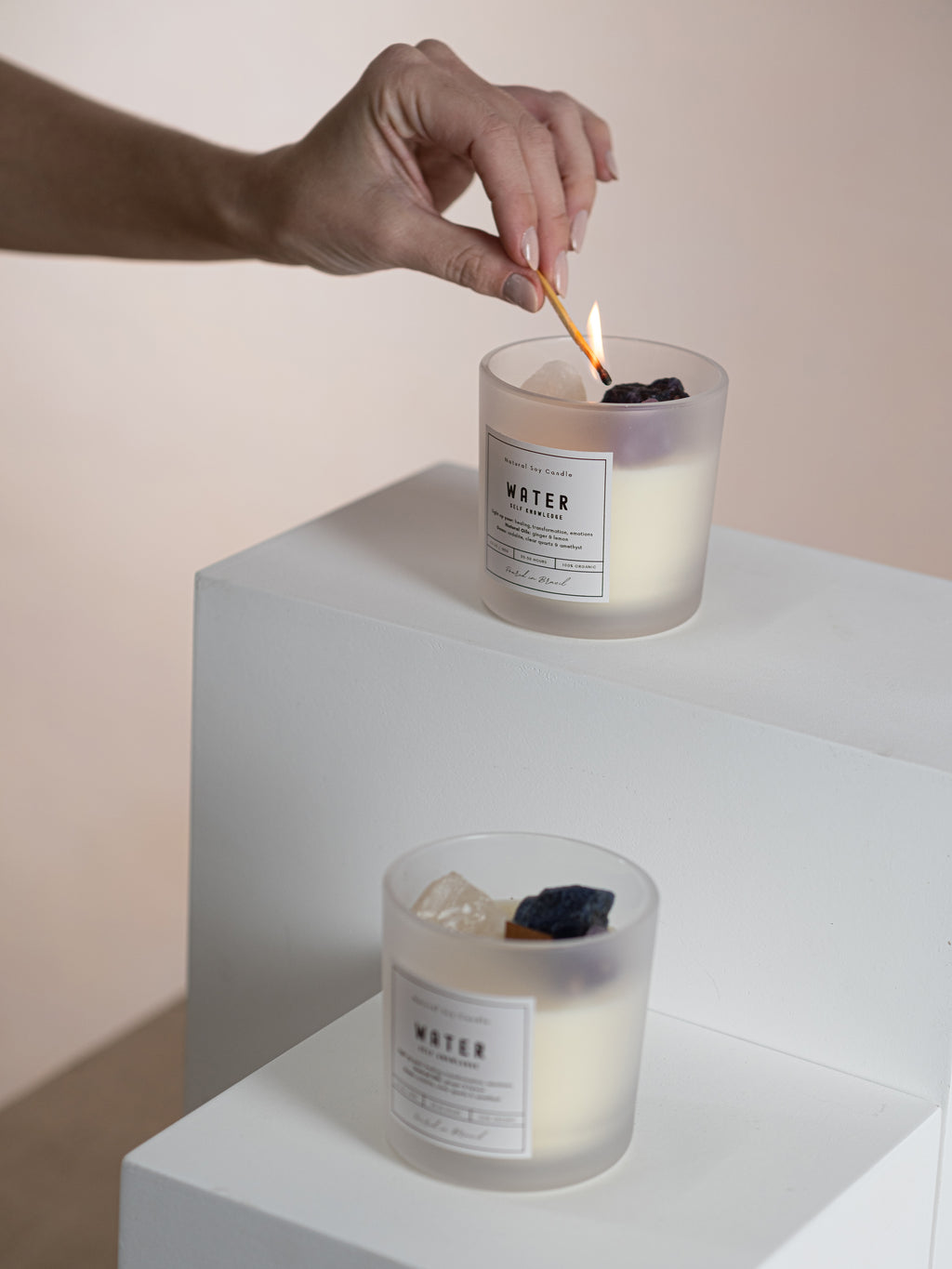 Crystal Soywax 4 Elements Candle - Water