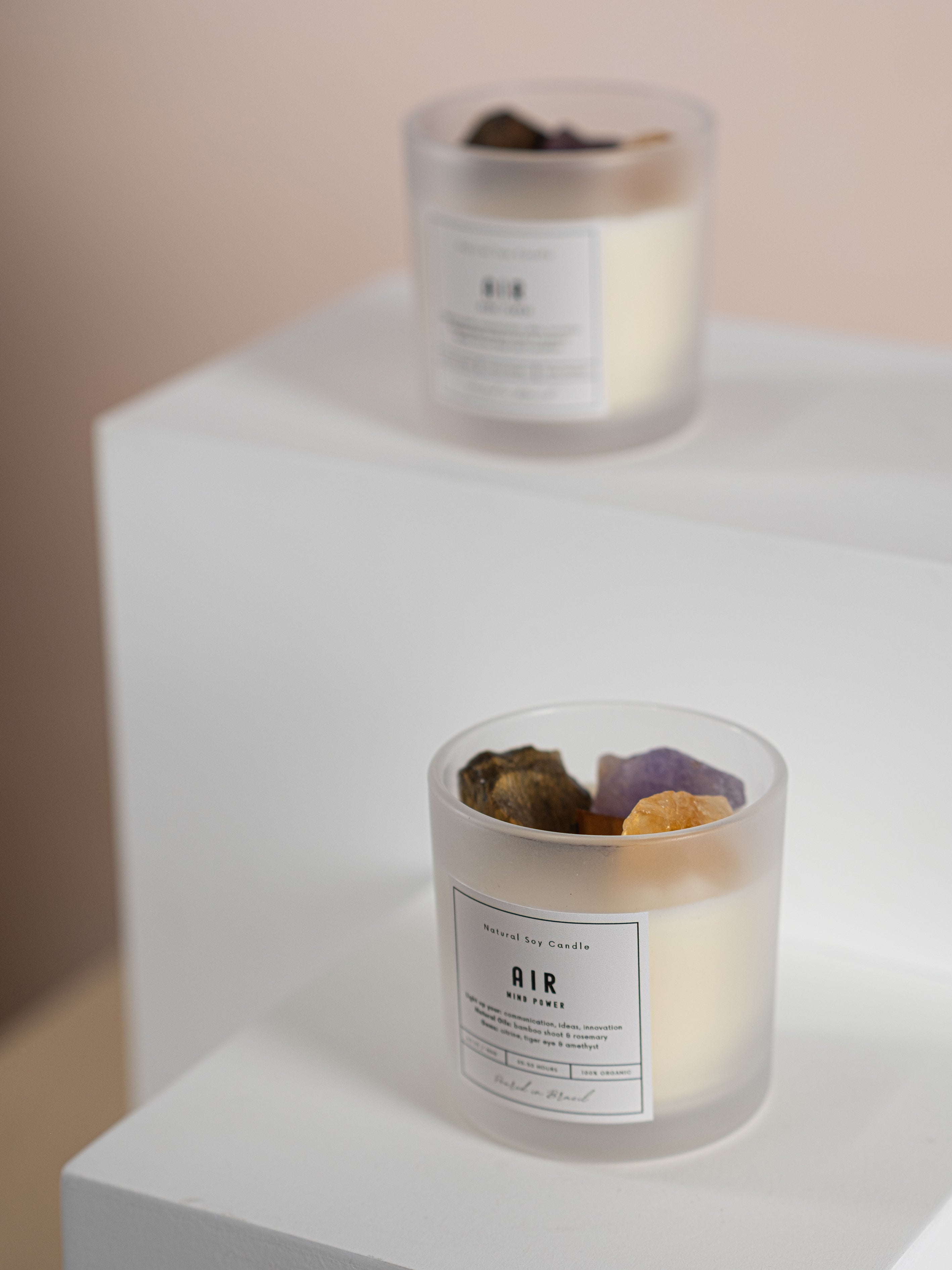 Crystal Soywax 4 Elements Candle - Air