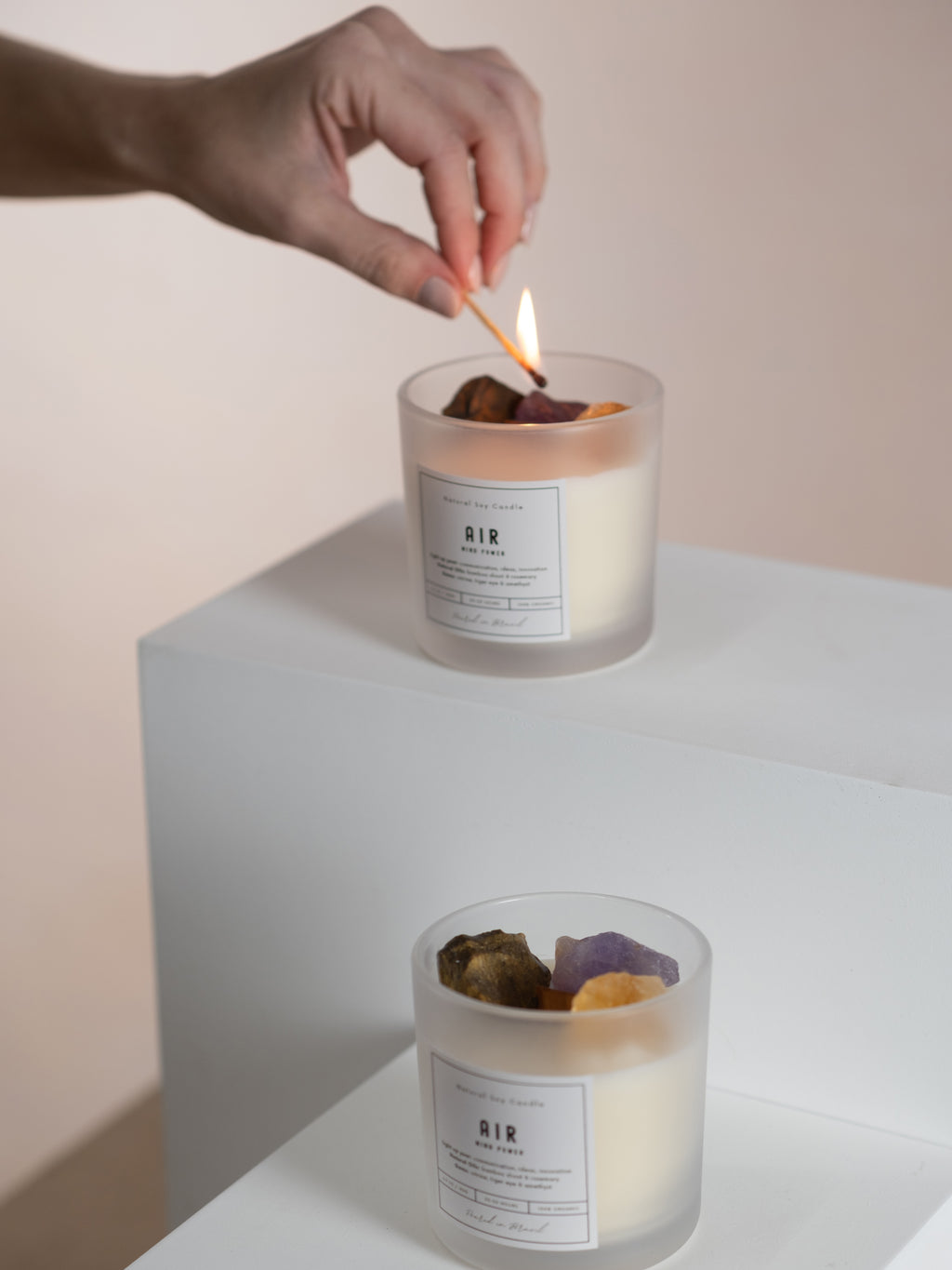 Crystal Soywax 4 Elements Candle - Air