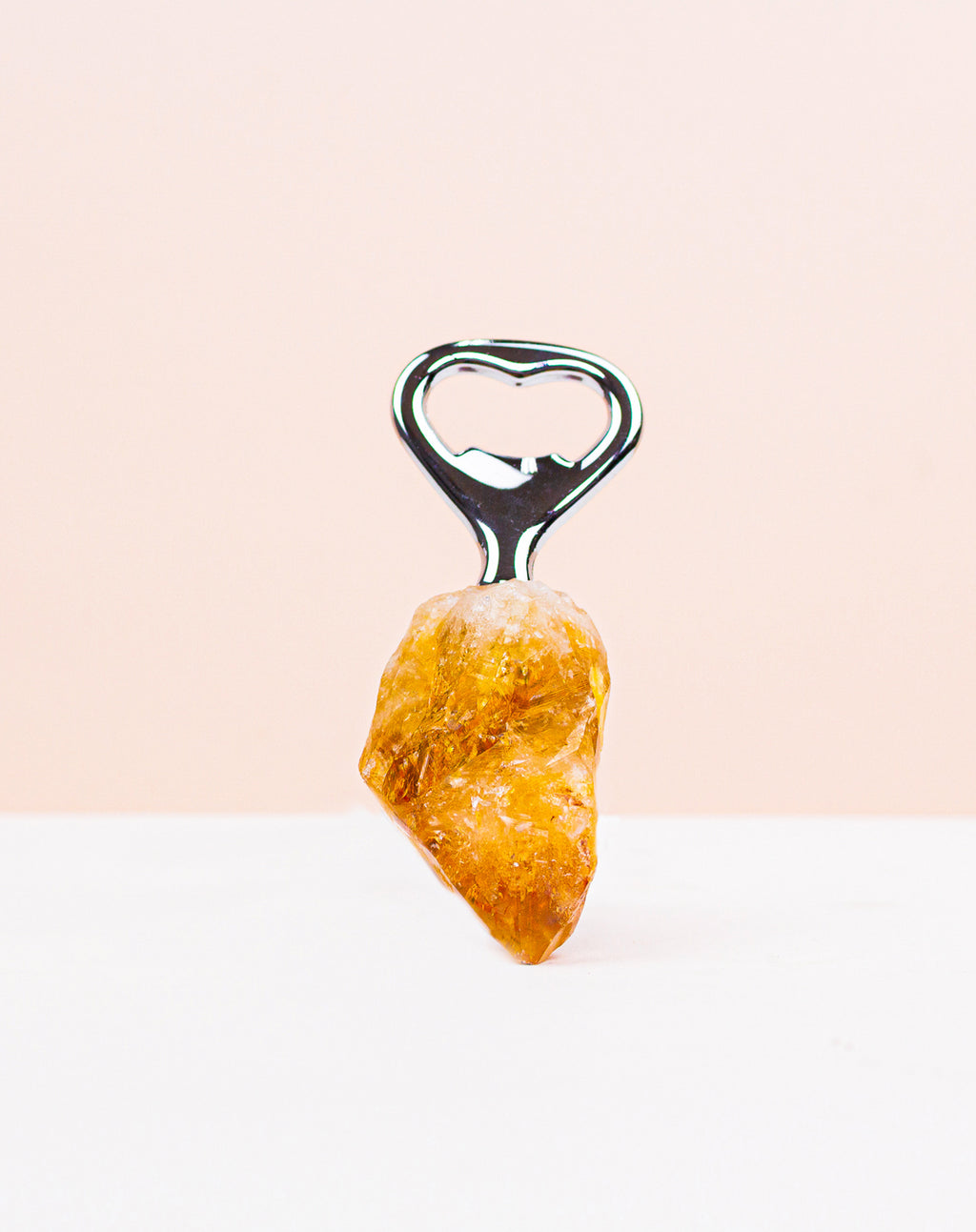Crystal Handle Bottle Opener - Citrine Point Rough