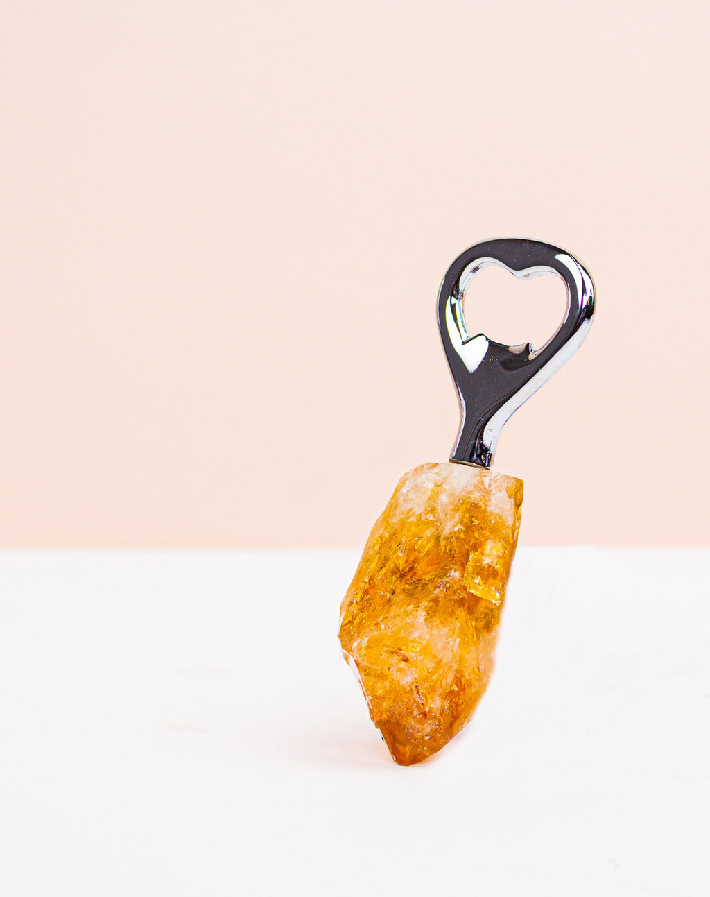 Crystal Handle Bottle Opener - Citrine Point Rough