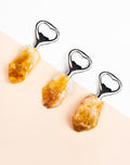 Crystal Handle Bottle Opener - Citrine Point Rough