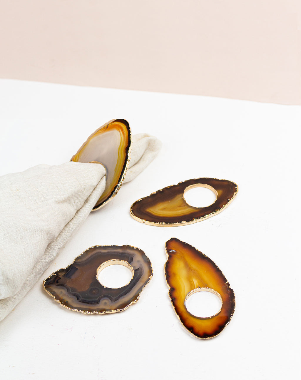 Napkin Ring in Agate Slice - Natural