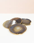 Agate Slice Drink Coaster - Natural