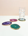 Agate Slice Drink Coaster - Mix of Colors