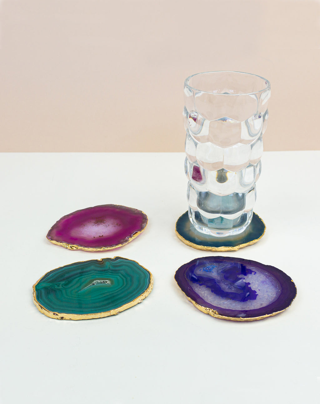 Agate Slice Drink Coaster - Mix of Colors